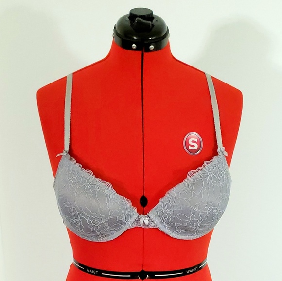 MH Plus Lace Underwire Bra - Magenta & Grey 38C - Picture 6 of 8